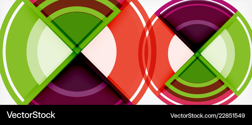 Abstract Round Shape Background Vector Image