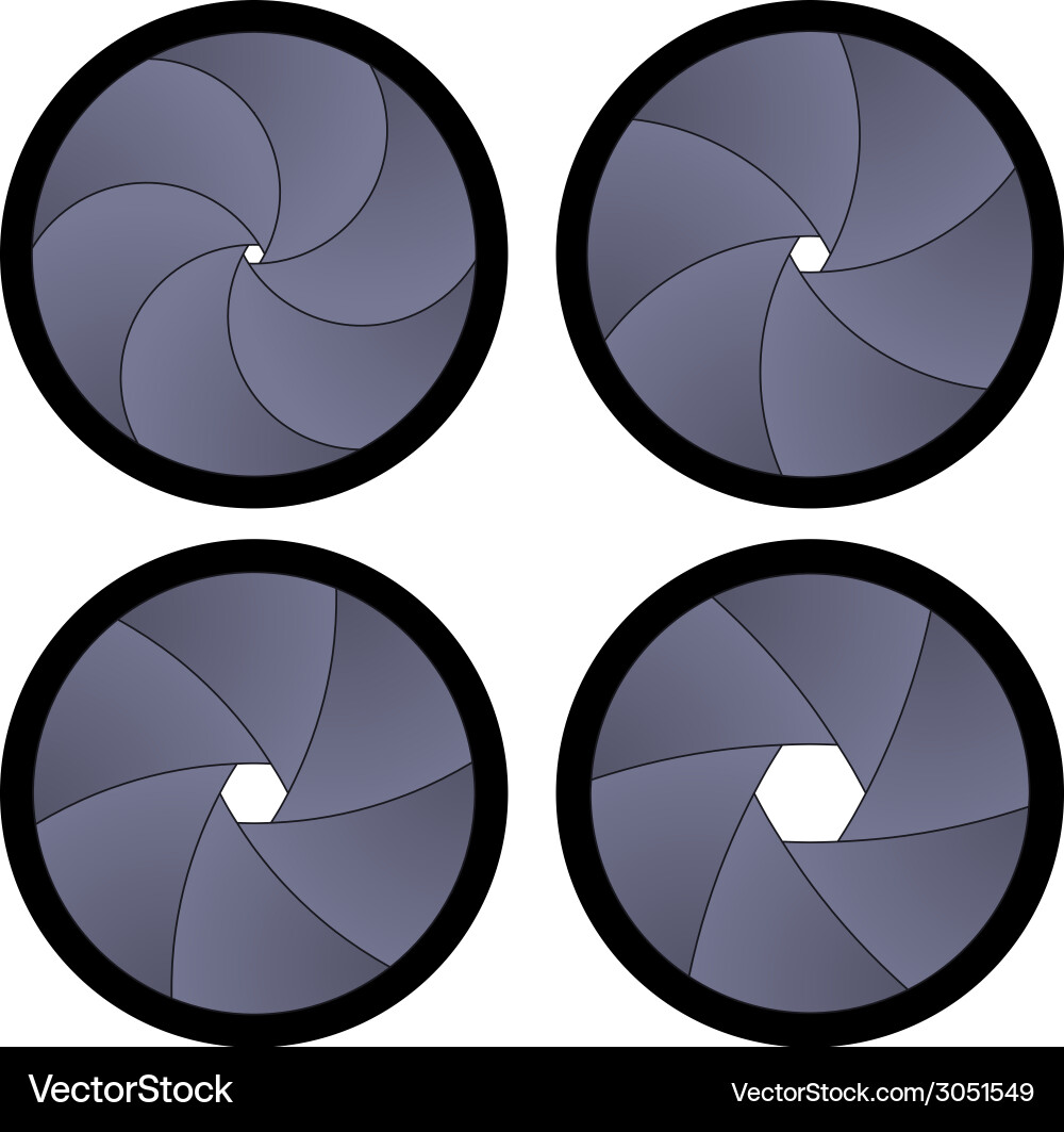 Camera Shutter Aperture vector image