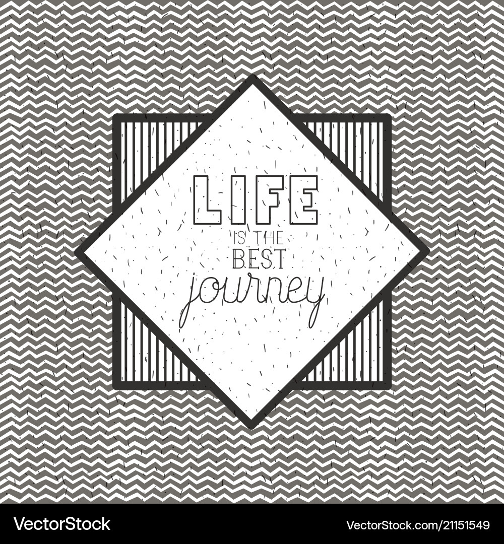 Enjoy journey message with hand made font Vector Image