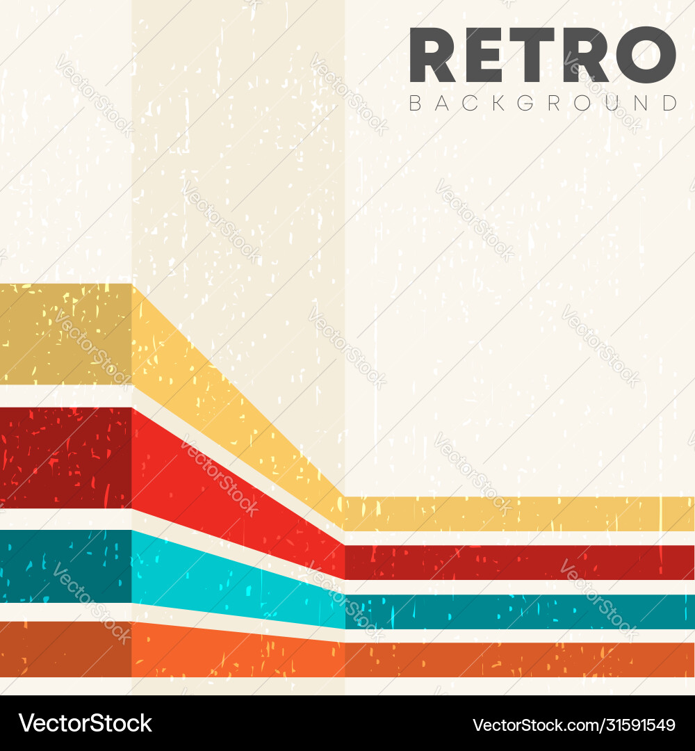 Linear background with retro grunge texture Linear background with retro grunge texture vector image