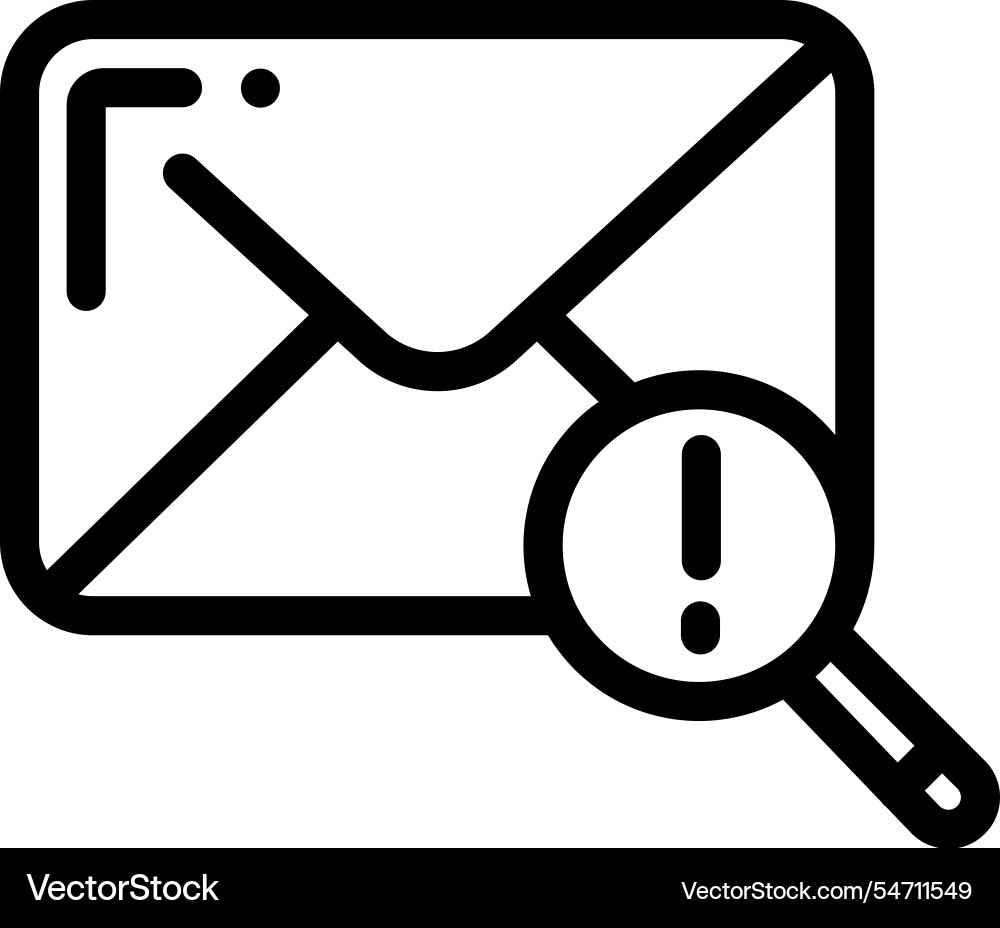 Mail icon thin linear style design isolated Mail icon thin linear style design isolated vector image