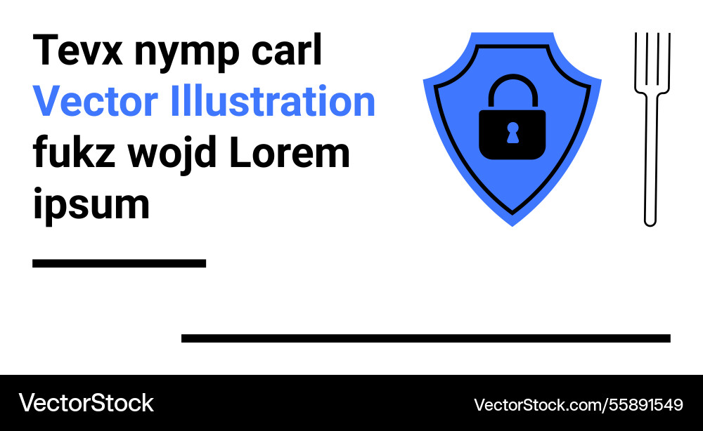 Secure shield icon with lock symbol for data Vector Image