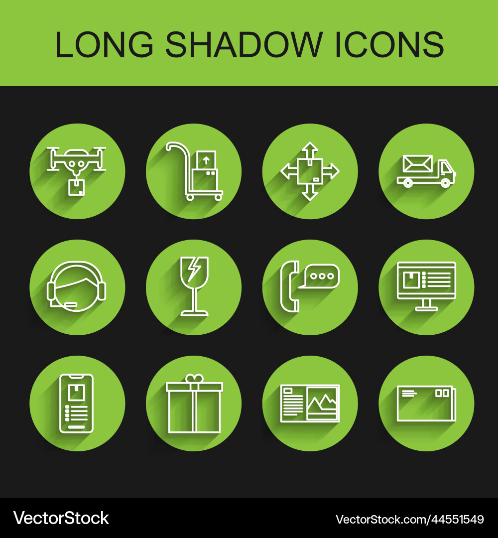 Set line mobile phone with app delivery tracking Set line mobile phone with app delivery tracking vector image