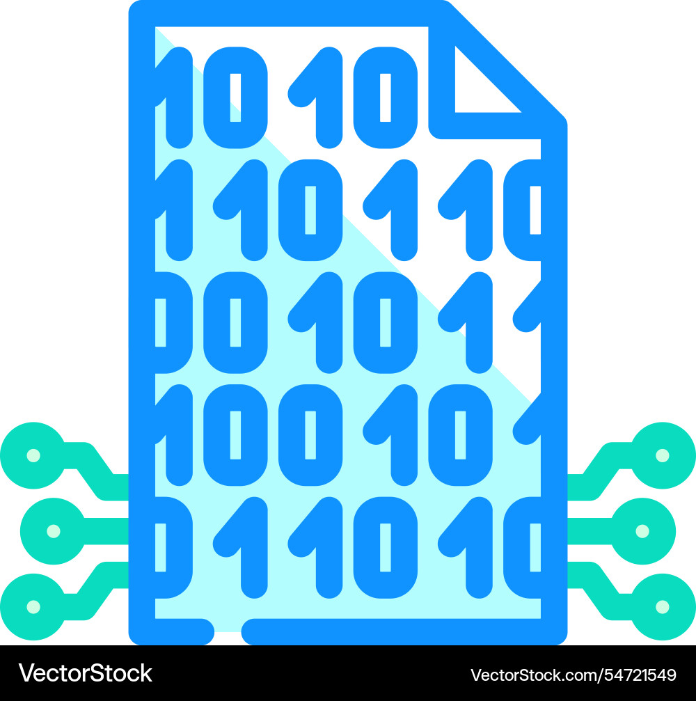 Smart contract decentralized application color Smart contract decentralized application color vector image