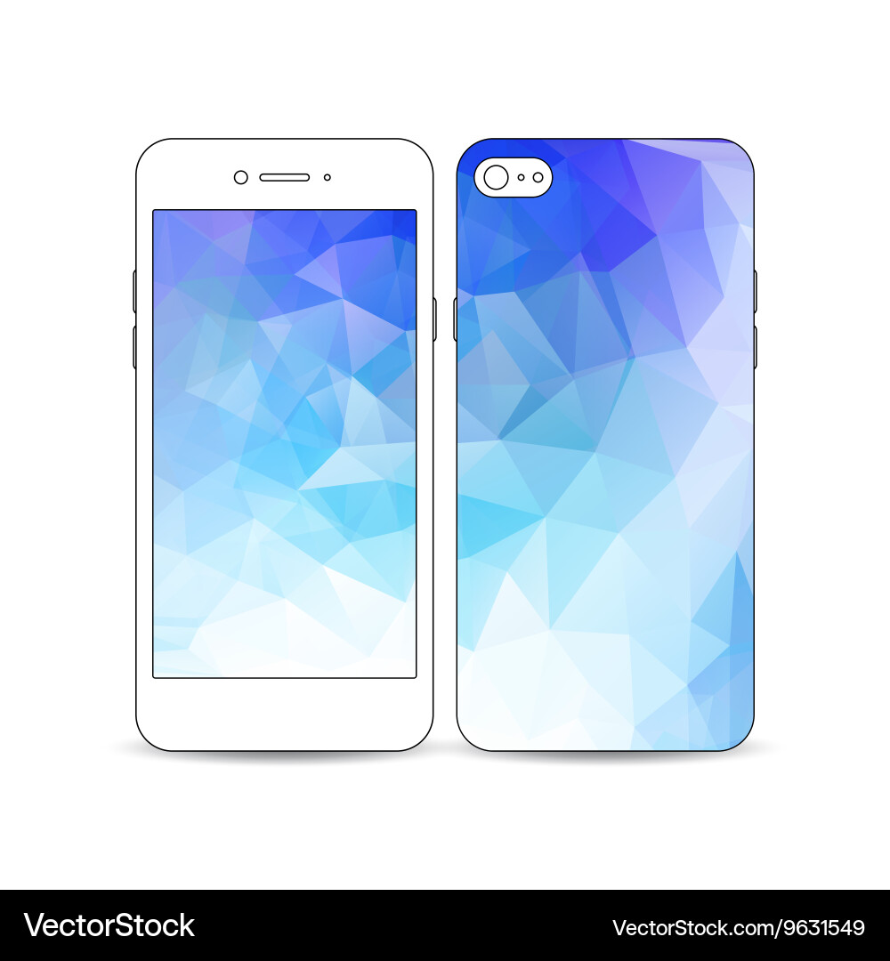 White mobile smartphone with an example Vector Image