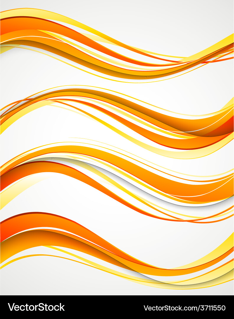 Abstract curved lines background template Vector Image