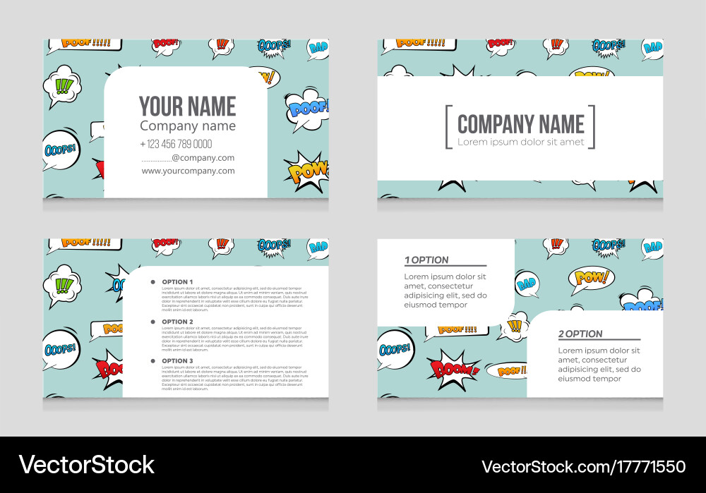 Abstract layout background set for art vector image