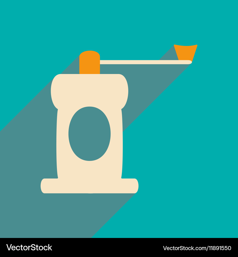 Flat with shadow icon and mobile application Vector Image