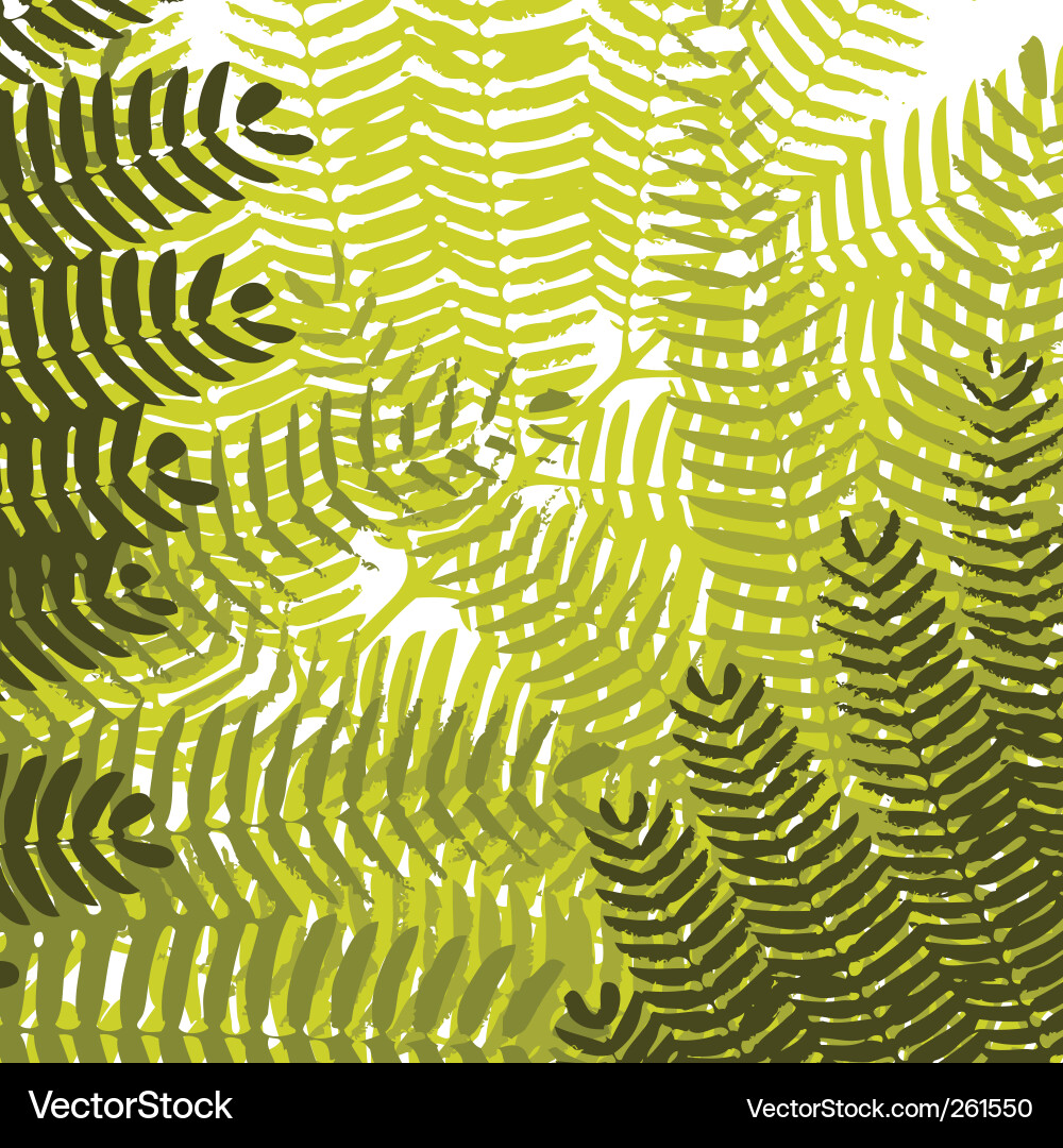 Leaf Pattern Background vector image