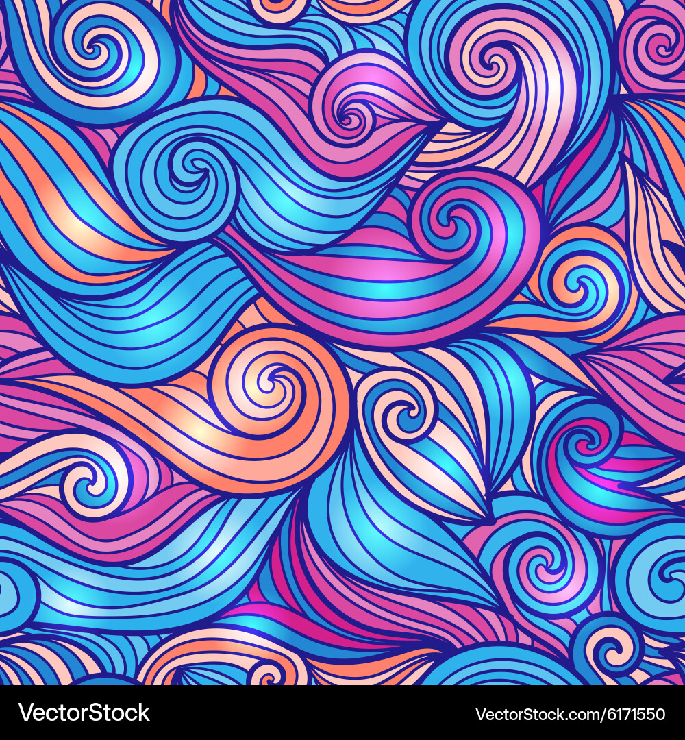 Seamless wave pattern Royalty Free Vector Image