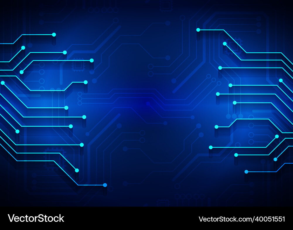 Circuit technology background with hi-tech digital Circuit technology background with hi-tech digital Vector Image