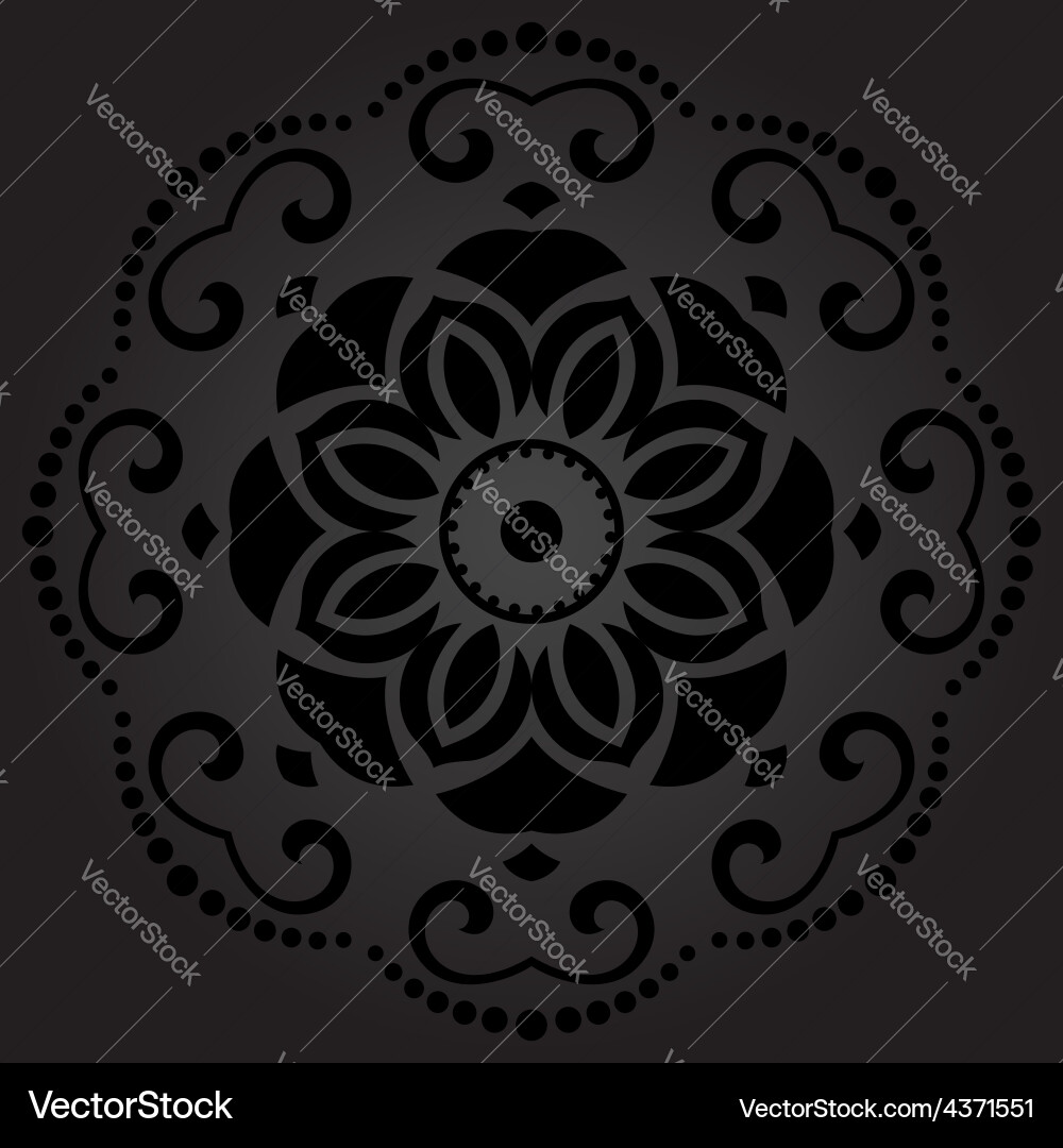 Damask orient pattern Vector Image
