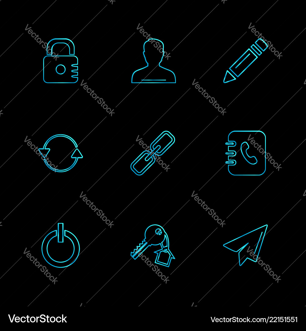 Multimedia sound buttons eps icons set vector image