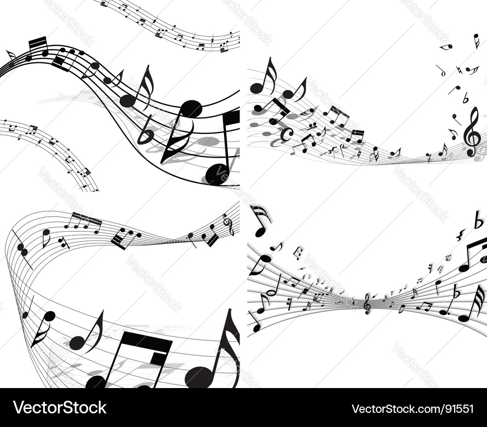 Notes staff Vector Image