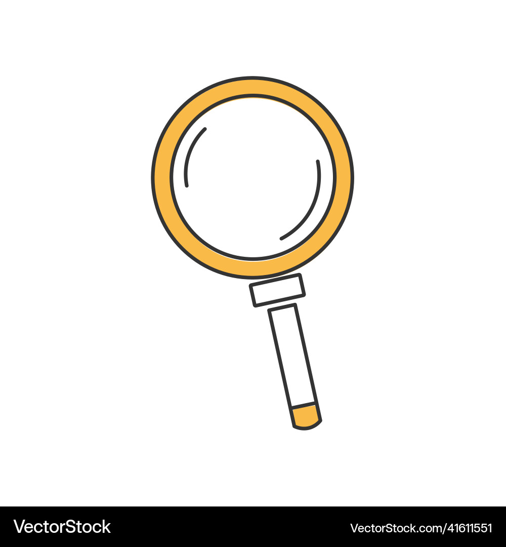 Stylish thin line web search icon isolated vector image