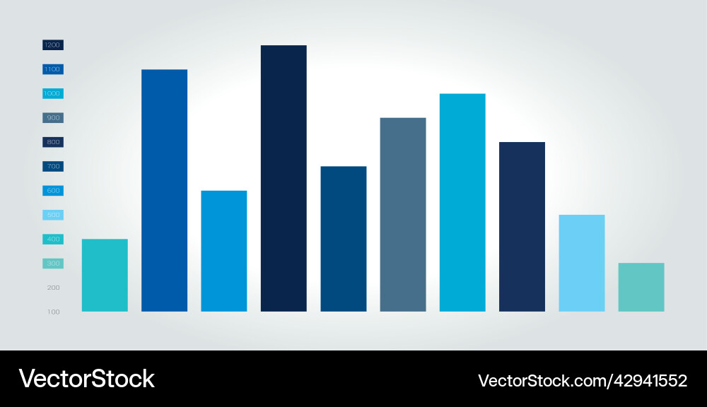 Chart column graph infographic element Chart column graph infographic element vector image