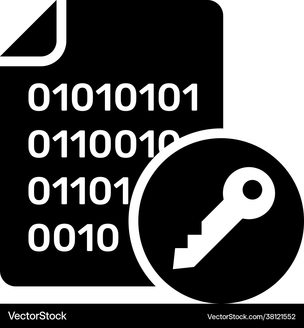 Data encryption style Data encryption style vector image
