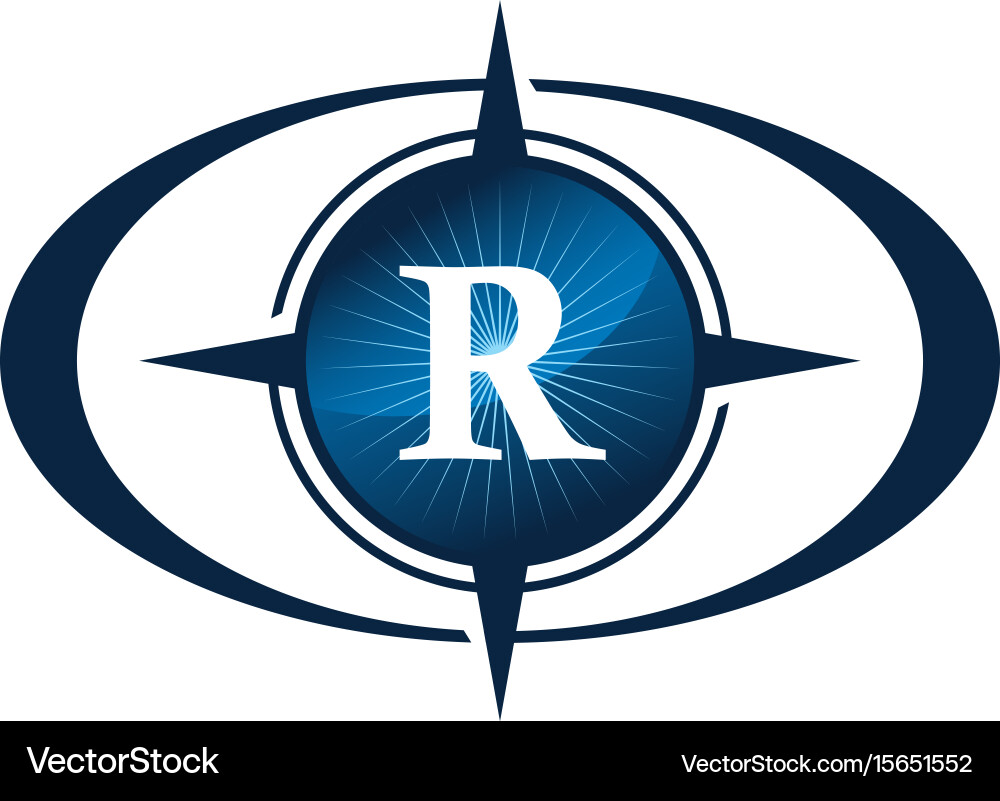 Insights guide initial r vector image