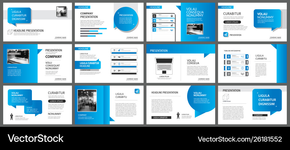 Presentation and slide layout template design Presentation and slide layout template design vector image