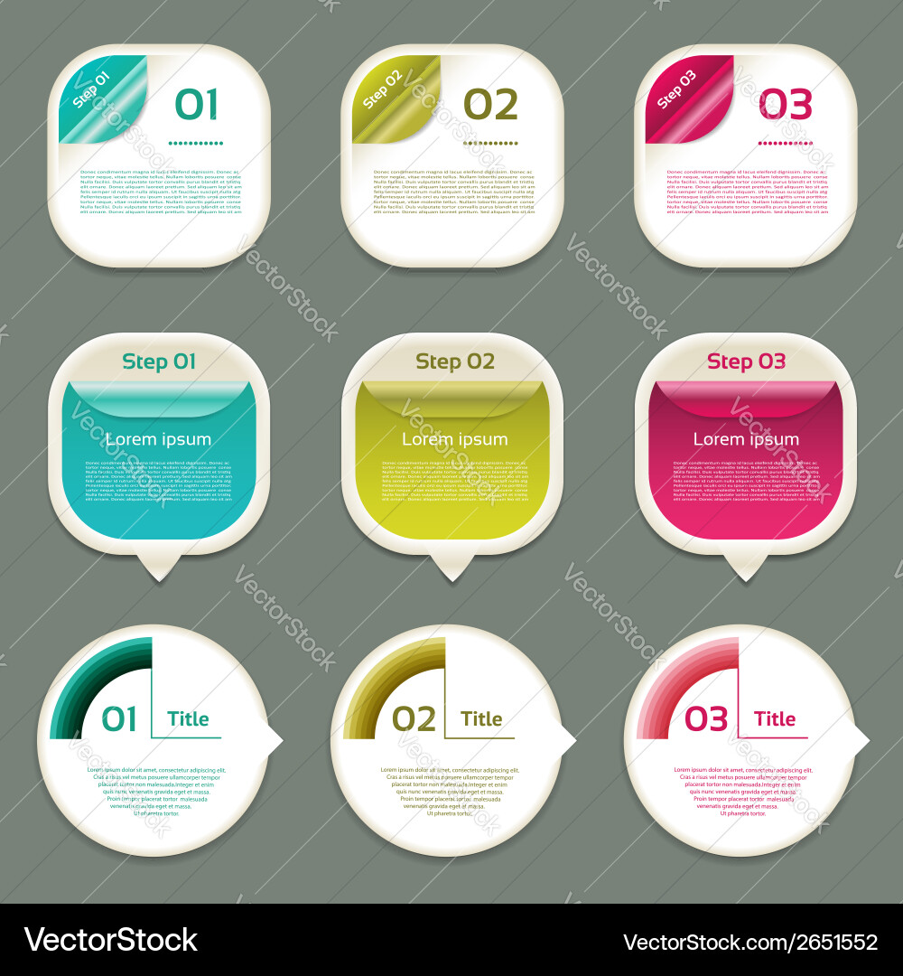 Progress background product choice or version Vector Image