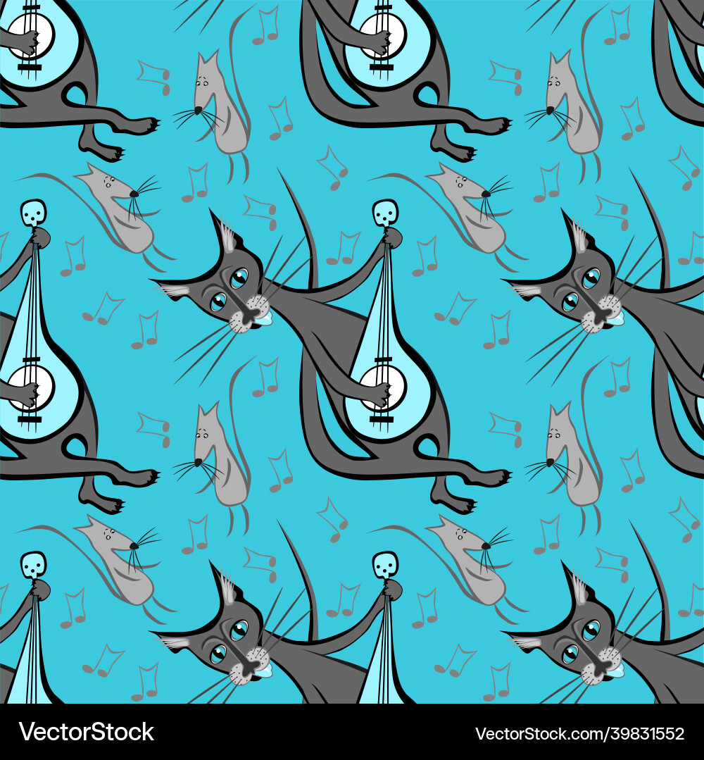 Seamless pattern endless texture on a square vector image