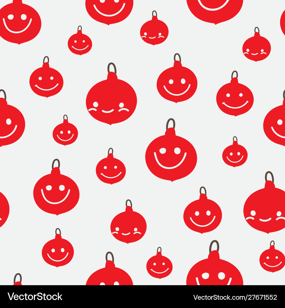 Seamless pattern with smiling christmas Seamless pattern with smiling christmas vector image