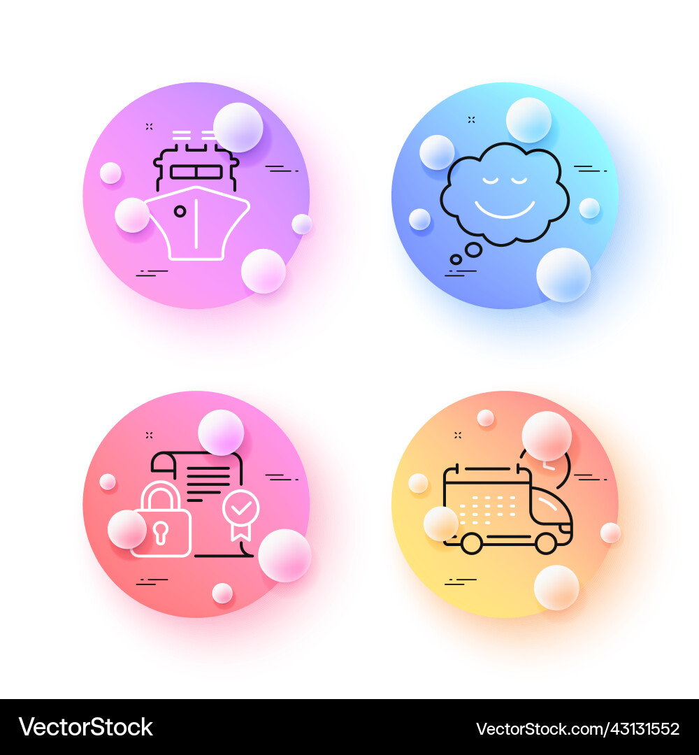 Security contract delivery and speech bubble Security contract delivery and speech bubble vector image