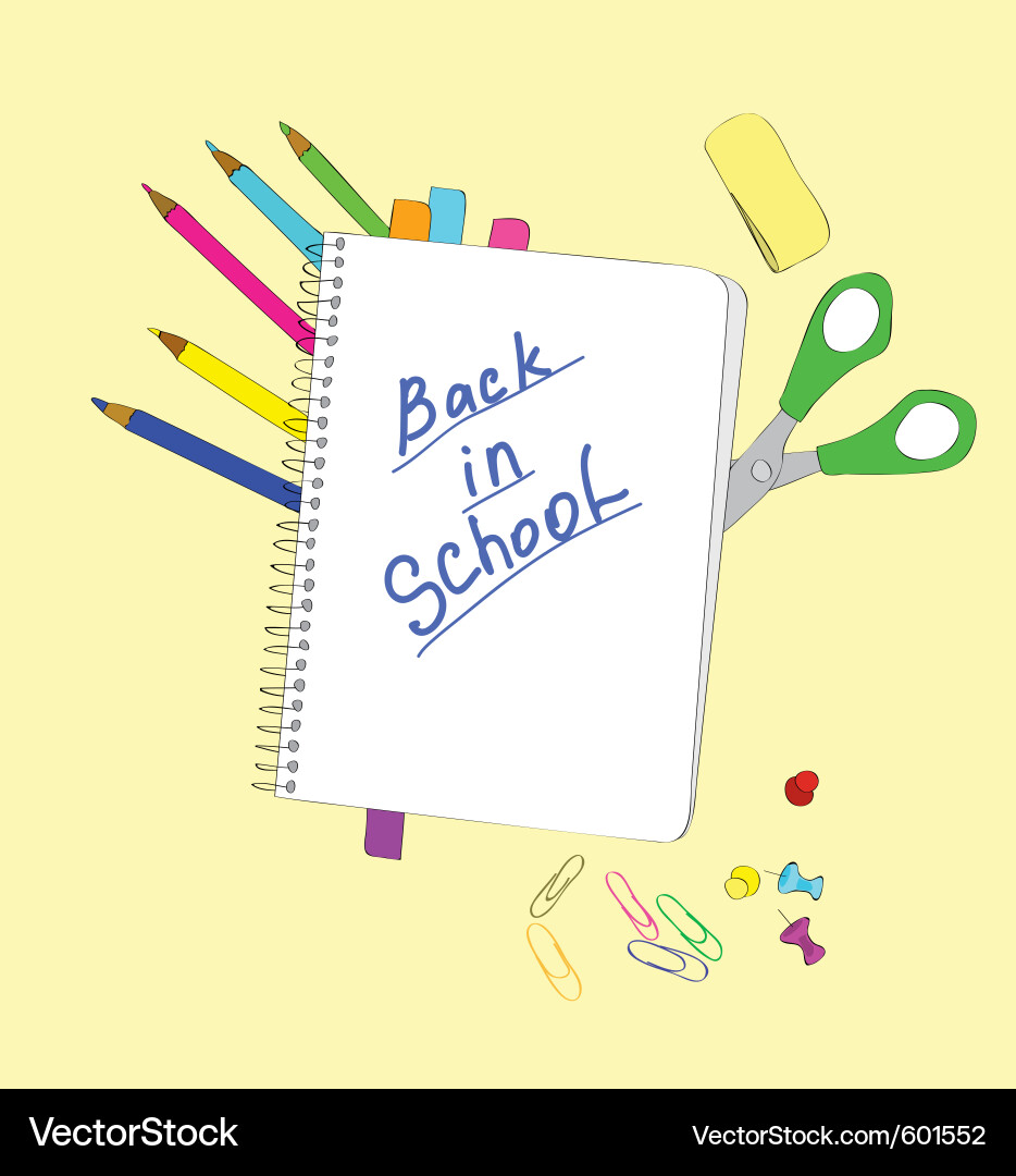 Study writing-book Vector Image