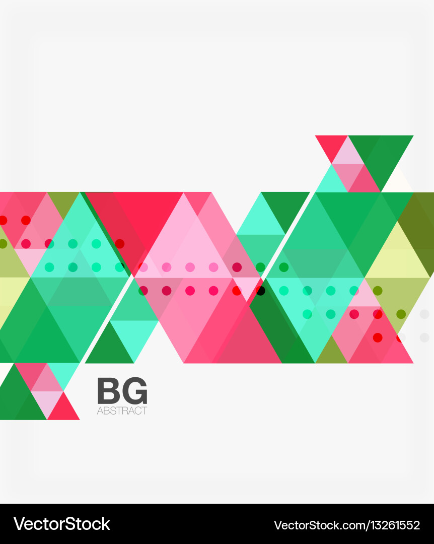 Triangles abstract background vector image