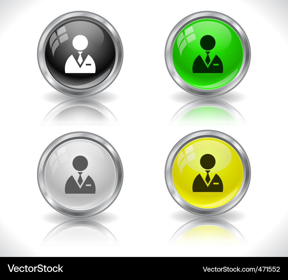 Web design buttons vector image