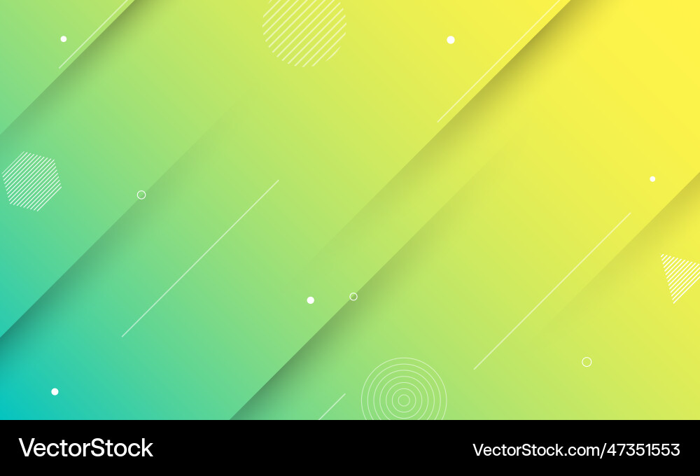 Abstract green gradient with dynamic shape Vector Image