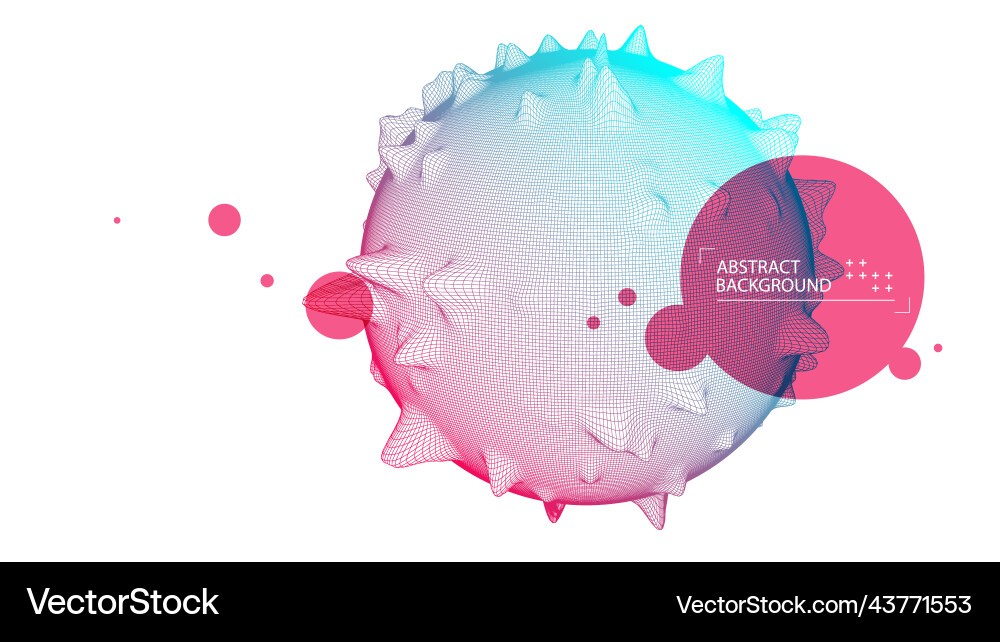 Abstract Science Sphere Background Vector Image