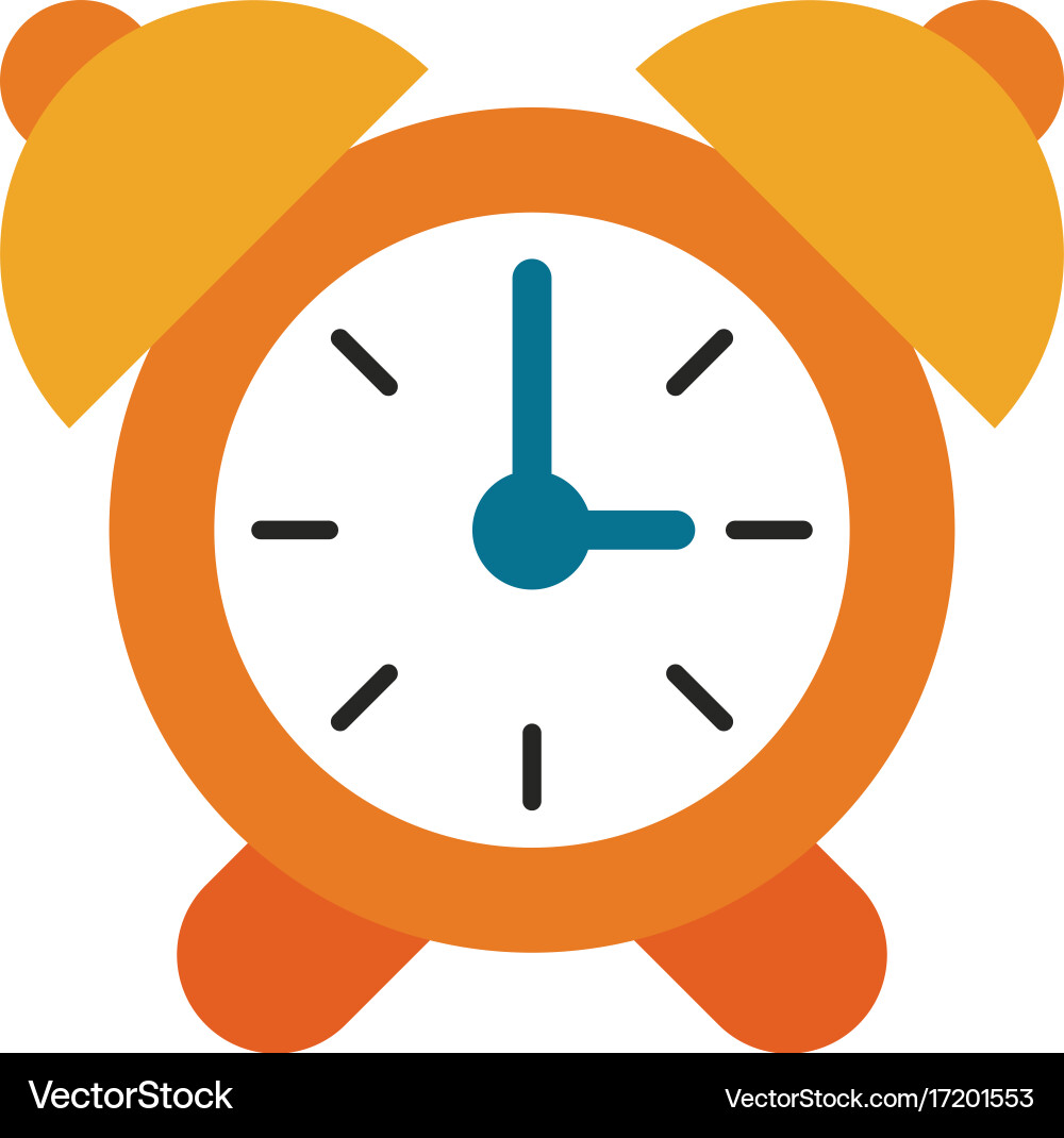Analog alarm clock icon image Vector Image