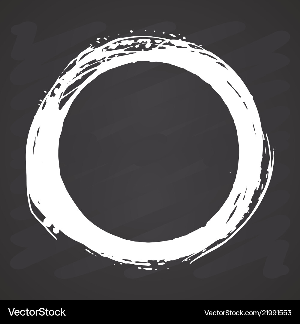 Grunge Round Frame Element vector image
