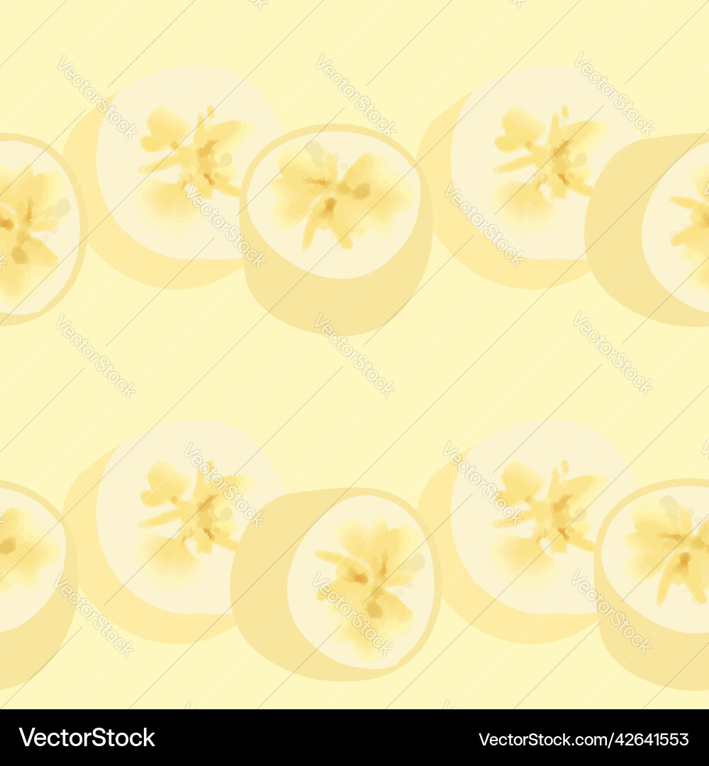 Seamless pattern with banana slices Seamless pattern with banana slices vector image