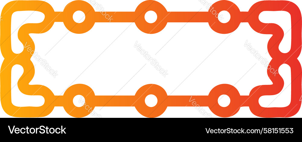 Tech Circuit Border Vector Image