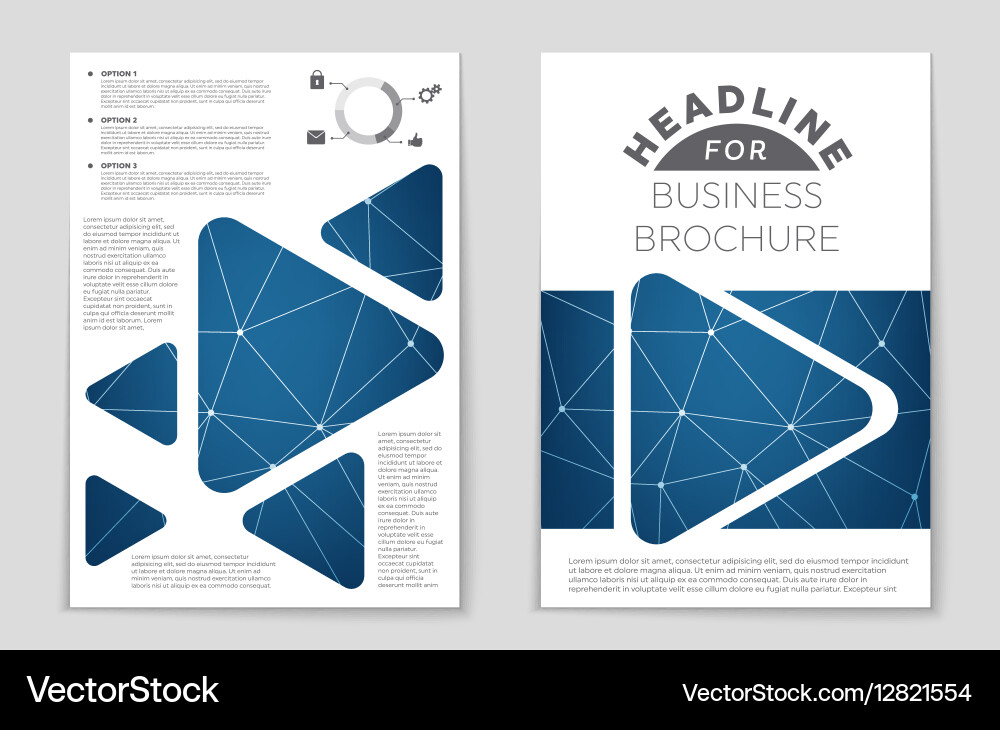 Abstract layout background set for art vector image