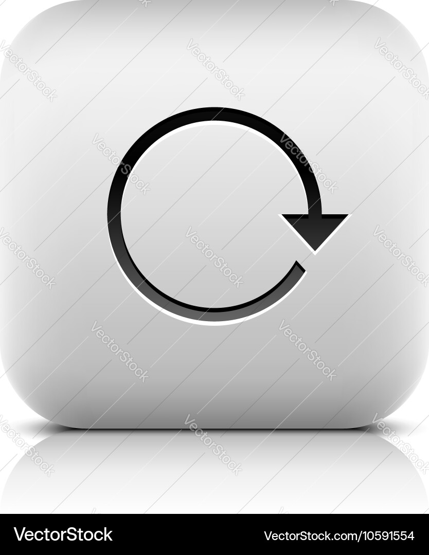 Arrow sign reload rotation reset refresh icon vector image