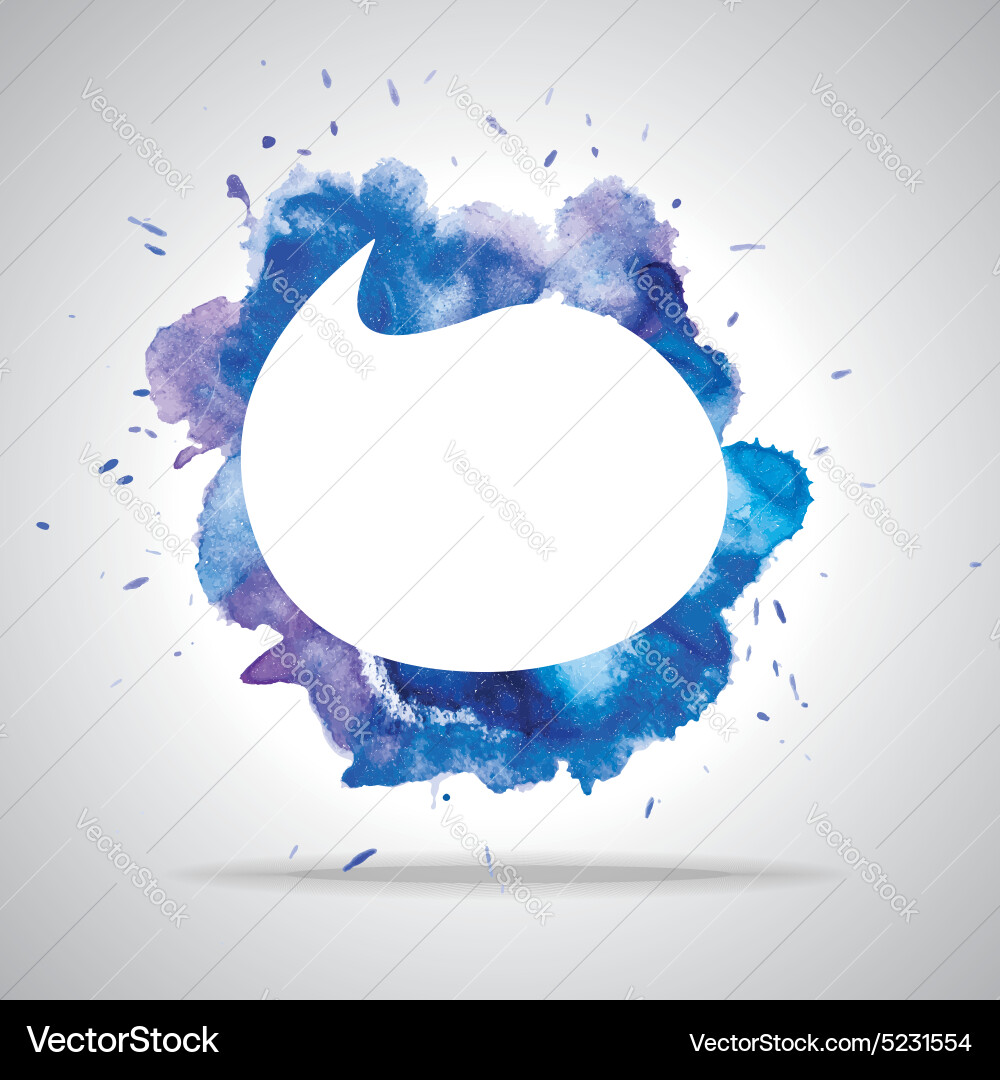 Bright speech cloud and blobs vector image
