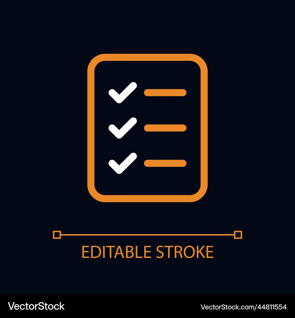Checklist of completed tasks pixel perfect color Checklist of completed tasks pixel perfect color vector image