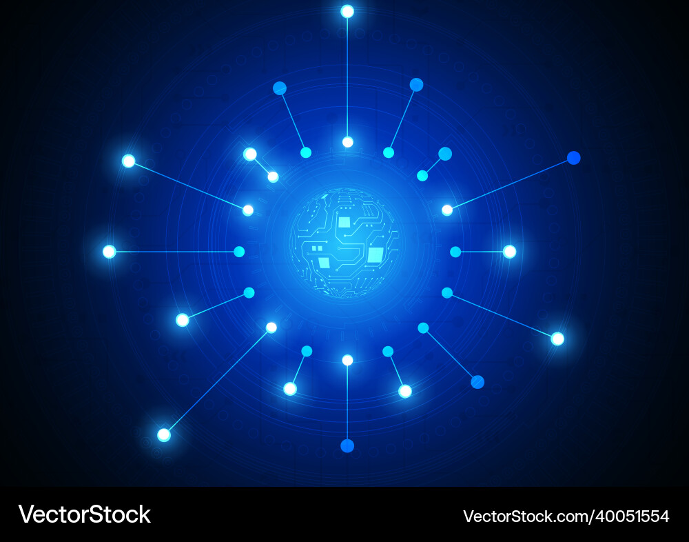 Circuit technology background with hi-tech digital Circuit technology background with hi-tech digital vector image