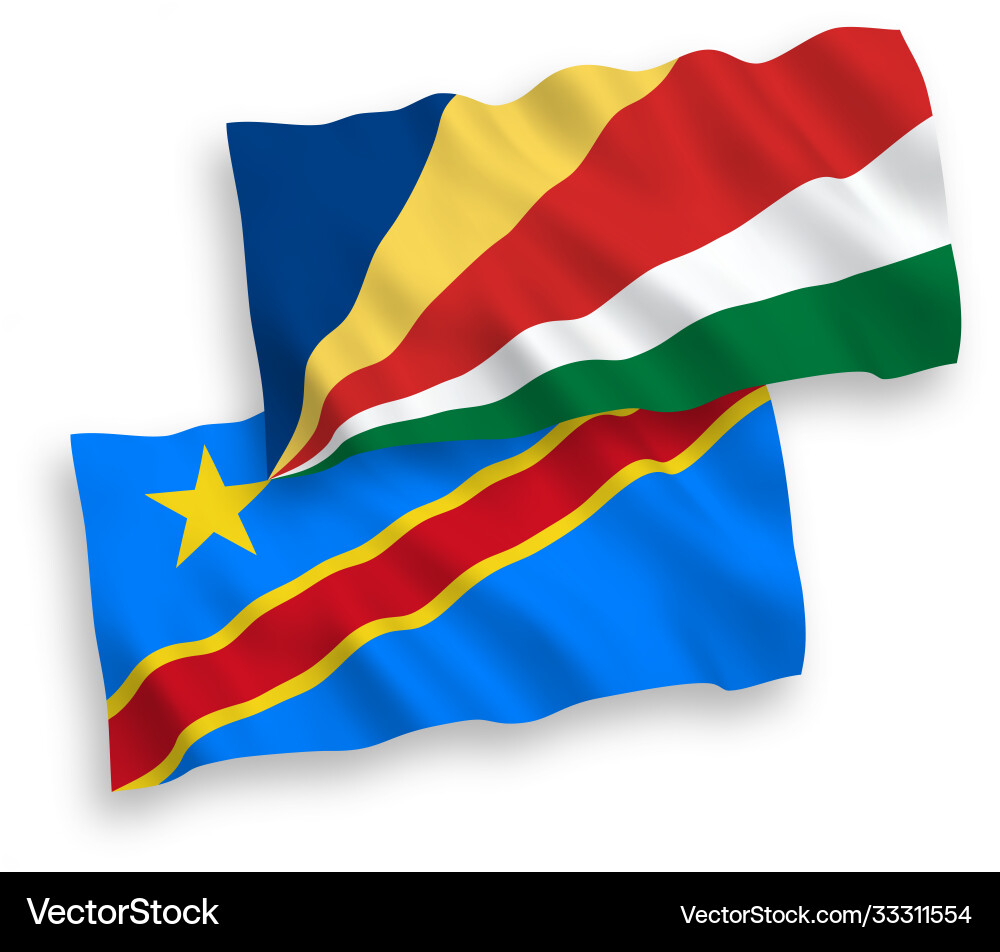 Flags democratic republic congo Flags democratic republic congo Vector Image