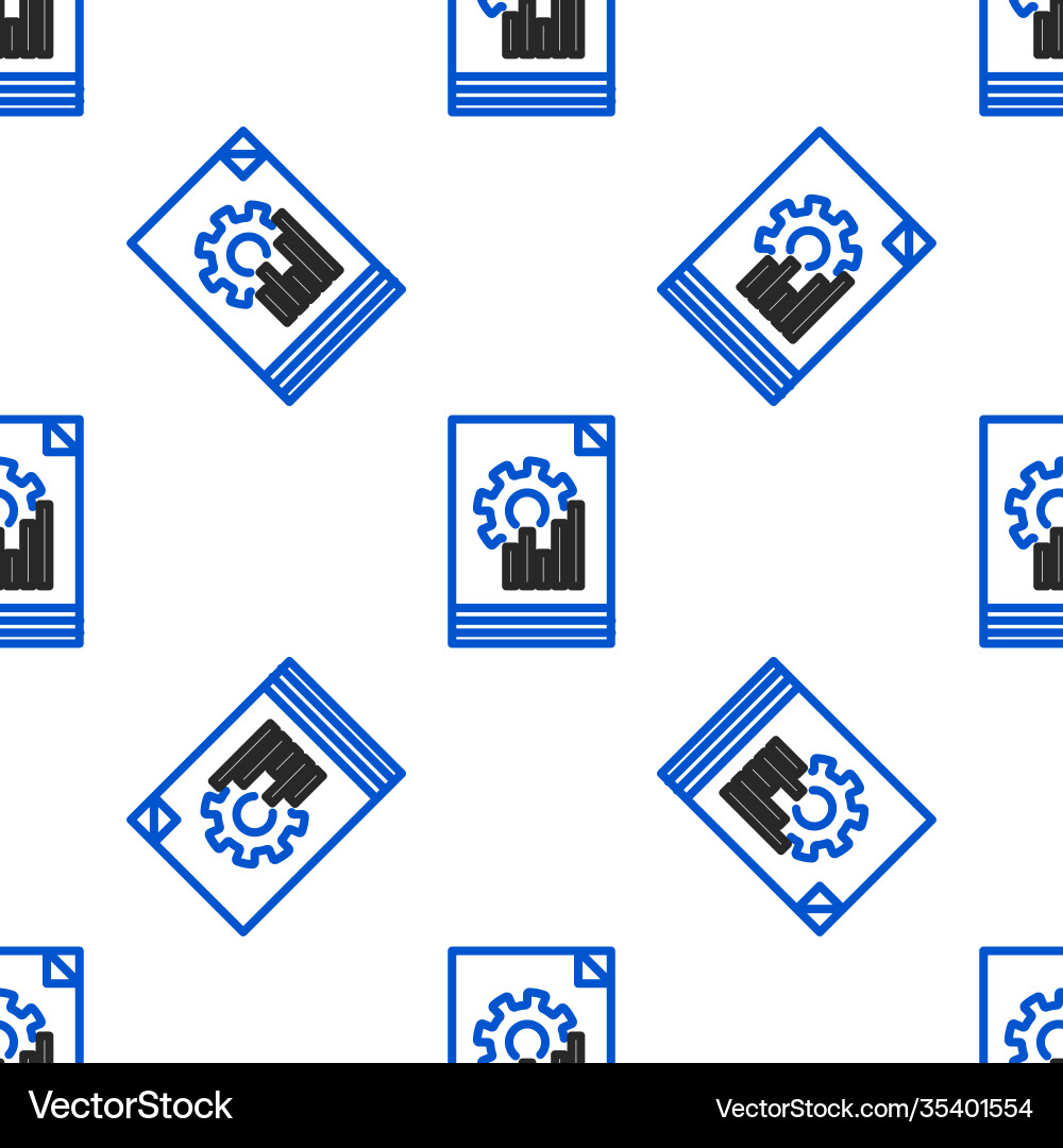 Line document with graph chart icon isolated Line document with graph chart icon isolated vector image