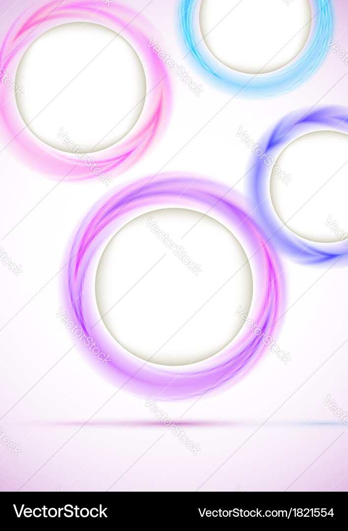 Vertical background with colorful falling circles vector image
