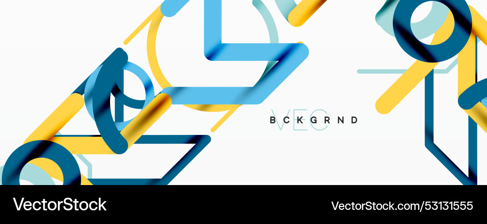 Abstract background circles and colorful round Vector Image