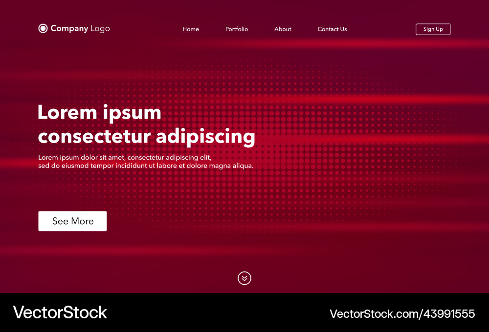Abstract background website landing page template Abstract background website landing page template Vector Image