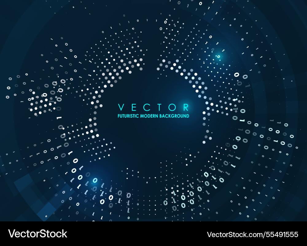 Abstract big data visualization Abstract big data visualization vector image