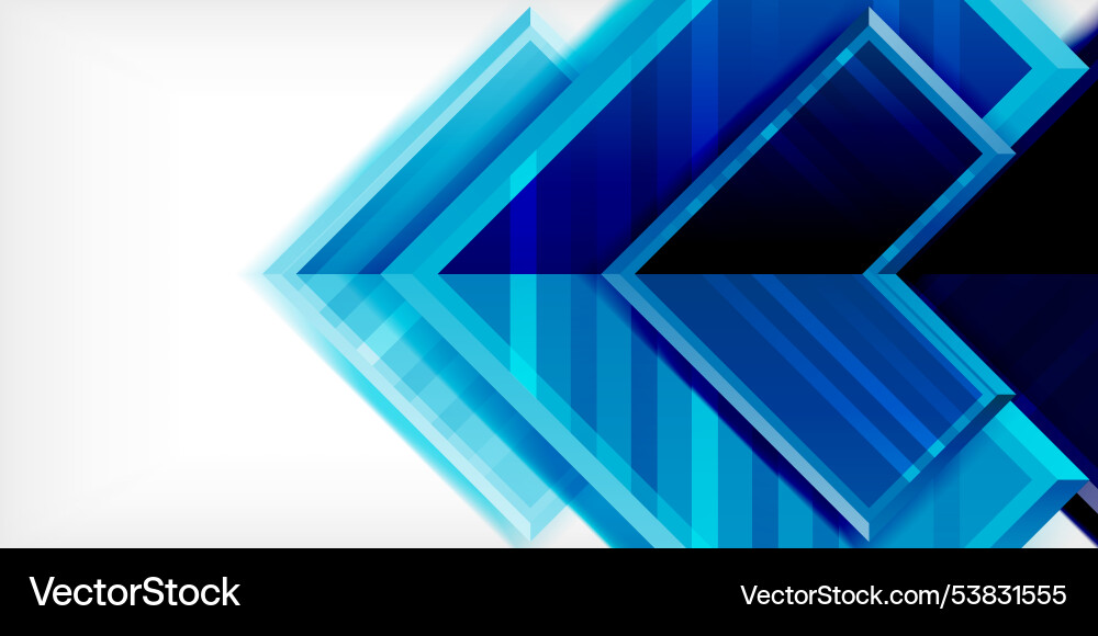 Arrow symbols created with 3d effects and line Vector Image