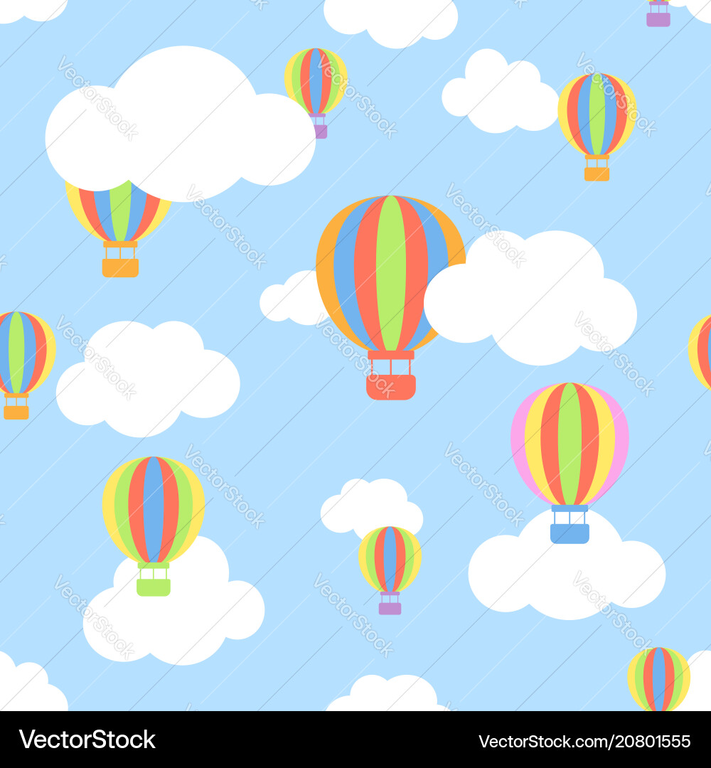 Colorful Cloud Pattern vector image