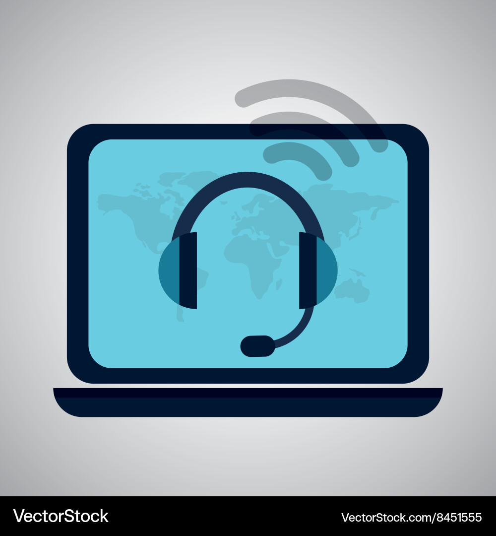 Design of call center editable Design of call center editable vector image